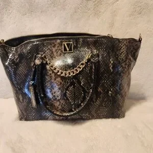 Victoria's Secret | Bags | Victorias Secret Snakeskin Print